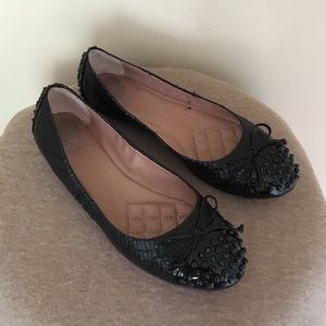 Vince Camuto Black Studded Flats